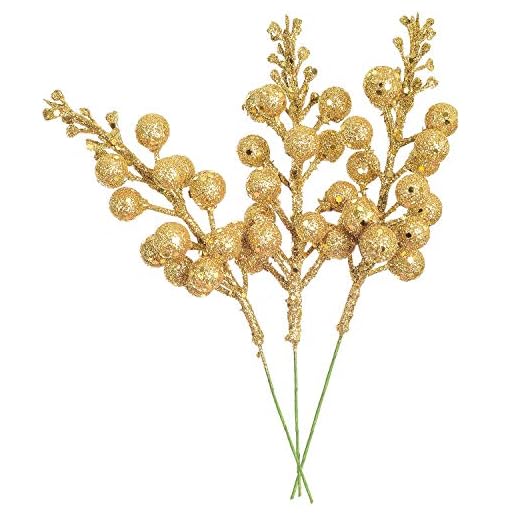 27+ Stylish Ralph Lauren Christmas Decor Pieces You Need This Holiday Season 3 Artiflr 14 Pack Christmas Glitter Berries Stems, 7.8Inch Artificial Christmas Picks for Christmas Tree Ornaments, DIY Xmas Wreath, Crafts, Holiday and Home Decor, Gold