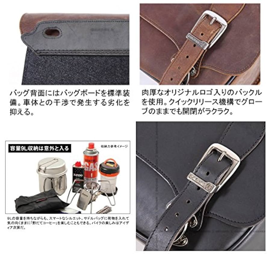 Amazon | デグナー(DEGNER) レザーサドルバッグ LEATHER