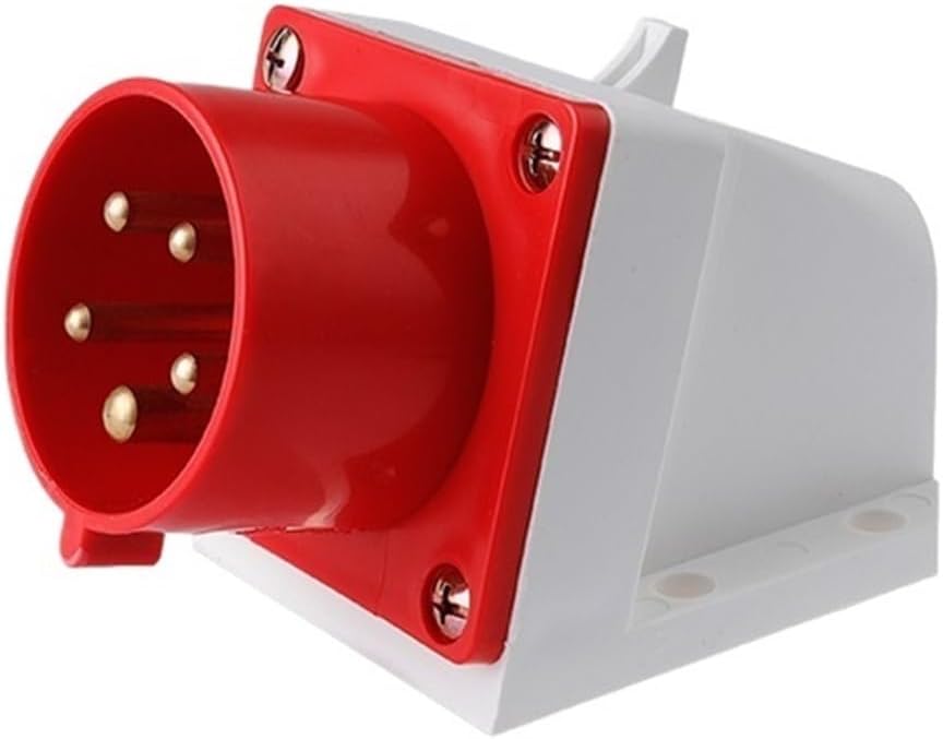 Waterproof Industrial Plug and Socket Connector Male and Female 3 cores 4 cores 5 Holes 16A/32A Reverse Plug(5 Core 32a Surface Mounted)