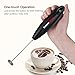 Bonsenkitchen Handheld Milk Frother, Electric Hand Foamer Blender for Drink Mixer, Perfect for Bulletproof coffee, Matcha, Hot Chocolate, Mini Battery Operated Milk Whisk Frother
