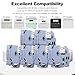 12mm 0.47 Laminated TZ 231 Relpace for Brother Label Maker Tape, P-Touch Label Tape Black on White Label Tape Compatible with PT-D210 PT-H110 PT-D220 PT-D400, 8 Pack