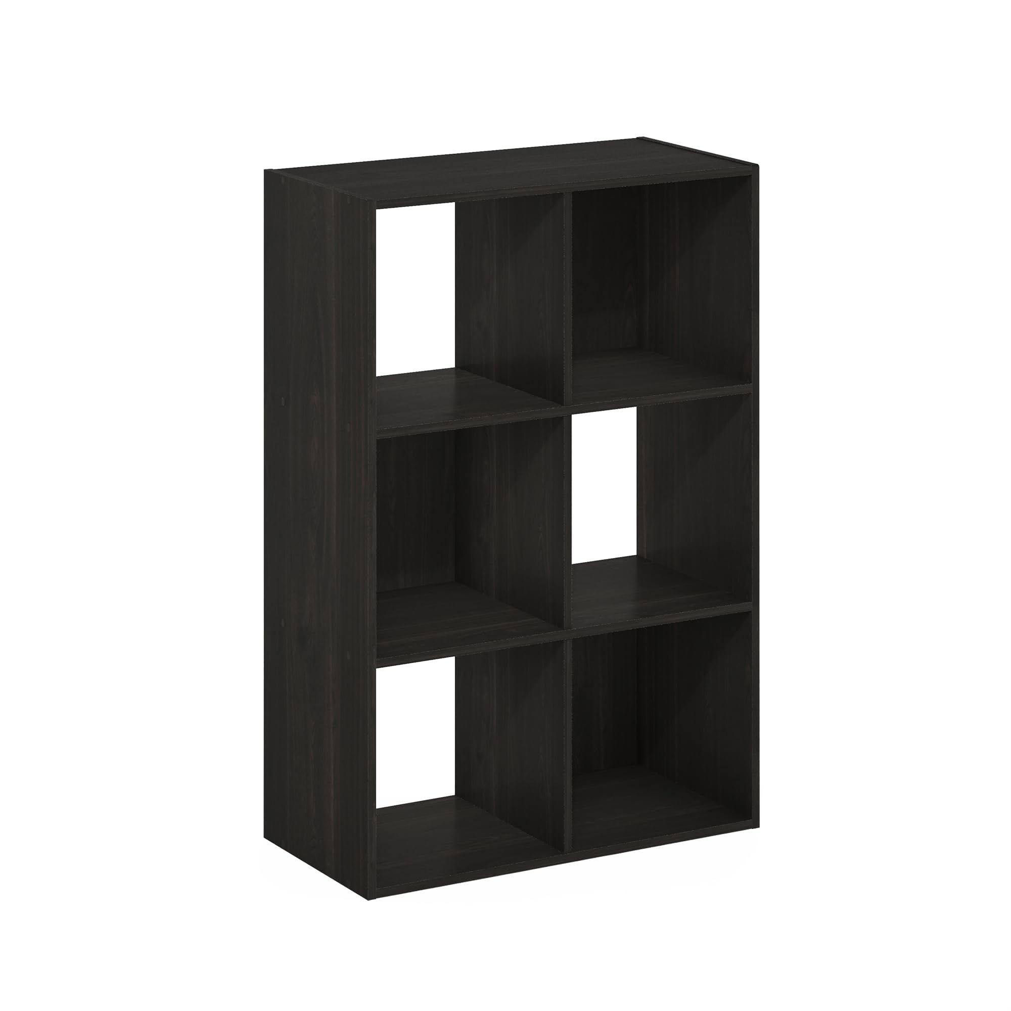 Furinno PELLI Organisateur de Placard 6 Cubes, étagères Ouvertes pour Dressing, Chambre, Salon, Expresso, Espresso
