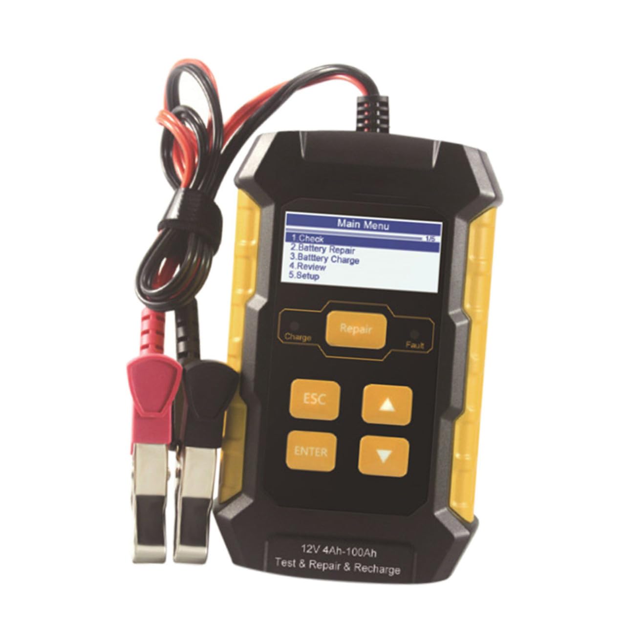 Tragbarer 12v-autobatterie Analysator mit 2, 4-zoll Display