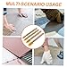 KONTONTY 4Pcs Set Tough Scraper with Extended for Seamless Sealant Application Kitchen Bathroom Renovations User Friendly Design for All Skill Levels