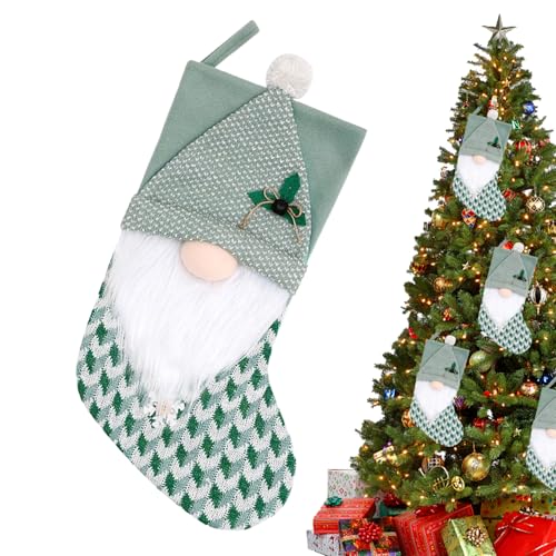 Genérico Calcetines de Navidad para Niños | Árbol Navidad Duendes Bonitos Calcetines,para Rellenar En Chimenea Mesa Jardín Árbol Pared Ventana Puerta Interior Exterior