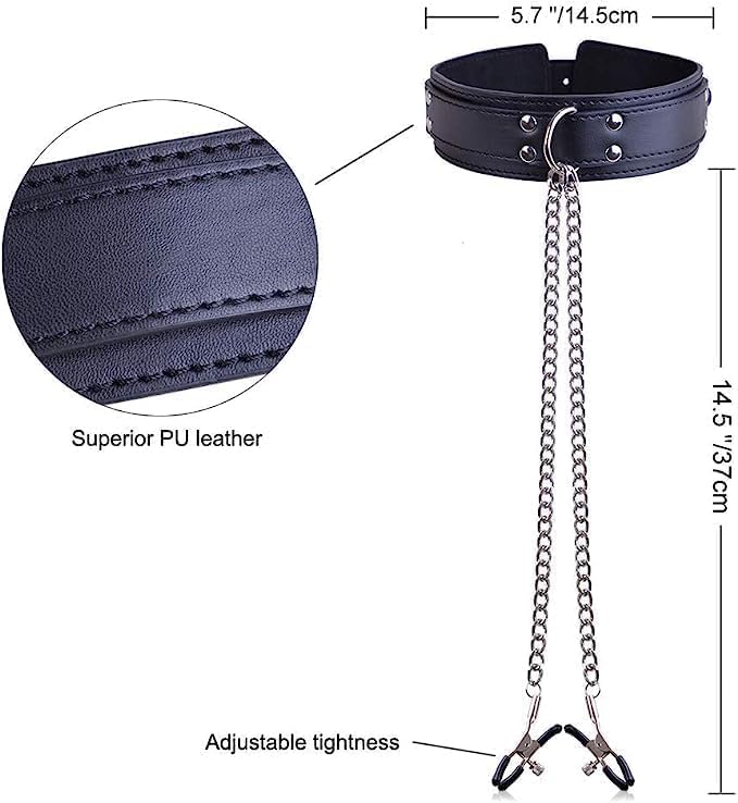 Adjustable Metal Nipple Clamps Necklace Entertainment Chain Clip for Women/Man Non-Piercing Nipplerings Clip On Nipple Rings Decorative Clip for Clothing Accessories K2 Adjustable Metal Nipple Clamps Necklace Entertainment Chain Clip for Women/Man Non-Piercing Nipplerings Clip On Nipple Rings Decorative Clip for Clothing Accessories K2