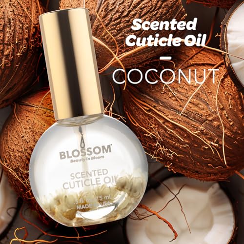 Blossom Cuticle Oil for Nails, Hydrating, Moisturizing, Coconut, 0.5 fl. oz - photo 4