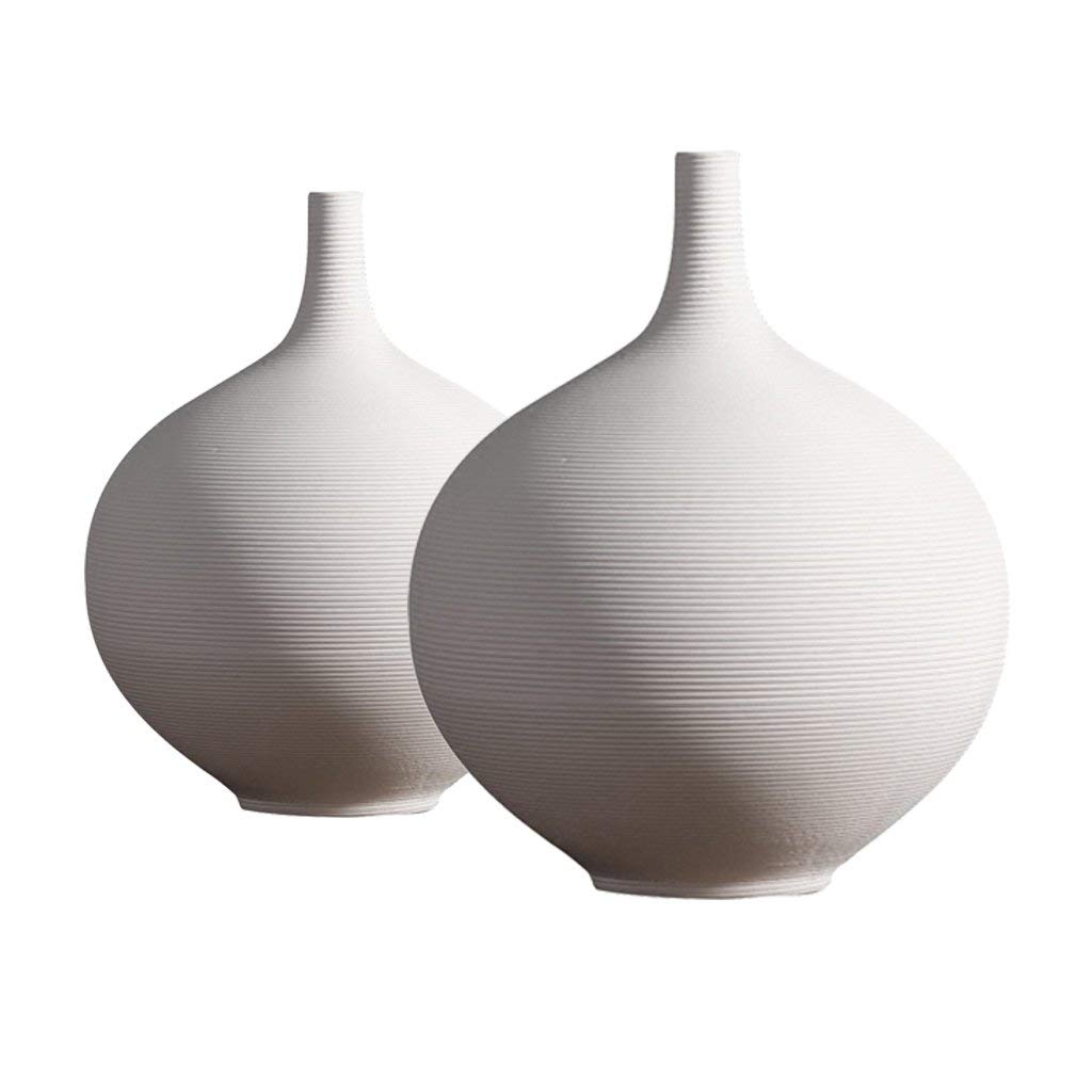 2 vasi in ceramica per fiori, da tavolo, decorazione per matrimoni, idea regalo, misura L