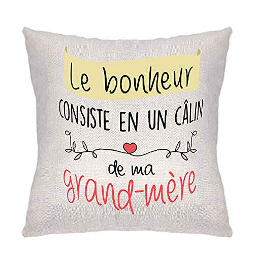 ZCHXD Cadeau Fête des mères Housse de Coussin Coloré 45x45 Taie d'oreiller Lin Décoration Salon Coussin Décor Chaise Voiture pour Maman (Style 2) Cover