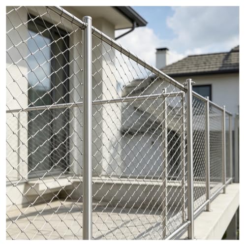 Malla de acero inoxidable para escaleras y redes de protección
