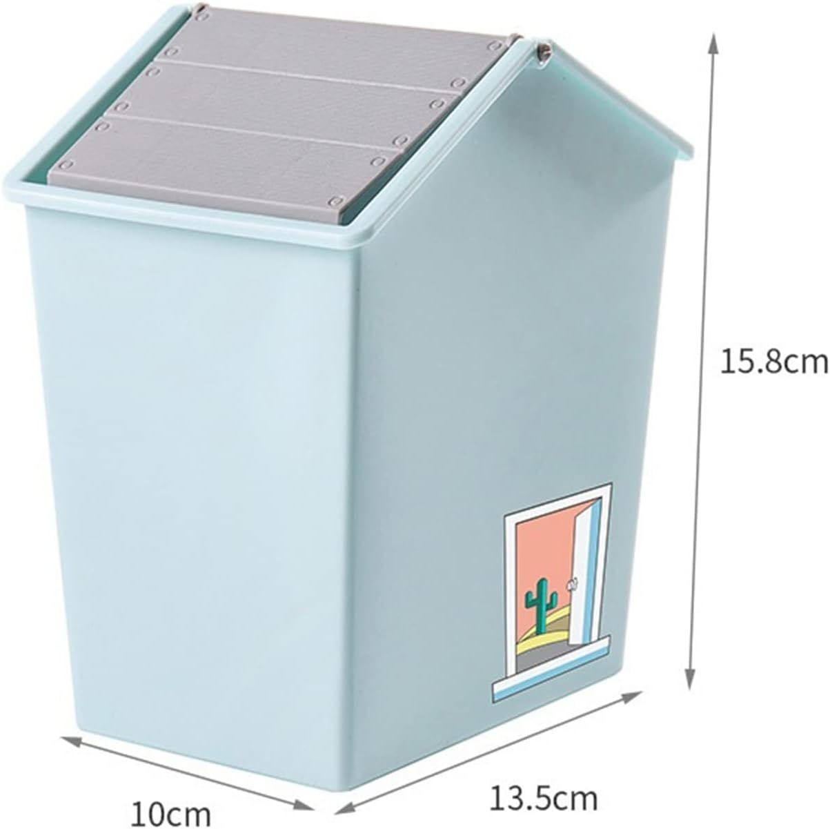 97 Off ごみ箱 ミニシェイクふた式のゴミ箱はリビングルームの寝室の机のための缶の形をしたデスクトップのゴミ箱がかわいいゴミ箱の収納バスケット くずかご Color Deep Blue Exelop Com
