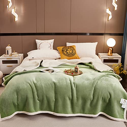 Coperta in Pile Sherpa per Letto, Coperta Appesantita Double Face in Flanella e Lana D'agnello, Coperta Pesata per il Sonno, Coperta di Lusso Super Morbido Confortevole Coperta Divano,#2,100x150cm