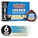 Java House Cold Brew Coffee Concentrate Single Serve Liquid Pods - 1.35 Fluid Ounces Each (Kauai Vanilla Macadamia Nut, 6 Count)