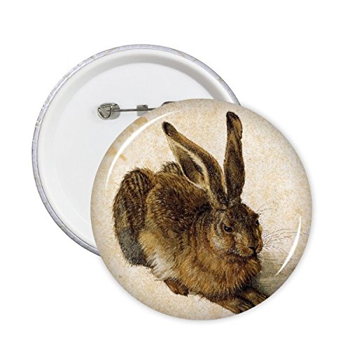 Huile célèbre de lièvre Albrecht Dürer sur grands badges ronds pour sac