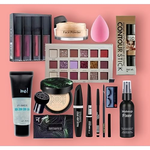 HUDA ZONE Beauty Parlour Makeup Combo Kit For Women & Girls All Products In 1 Box Set Of-10 HUDA ZONE Beauty Parlour Makeup Combo Kit For Women & Girls All Products In 1 Box Set Of-10