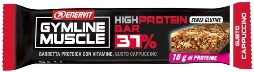 Gymline Muscle Protein Bar 37% Cappuccino Protein Gluten Free 42g