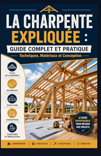 La Charpente Expliquée : Guide Complet et Pratique: Techniques, Matériaux et Conception tout savoir !