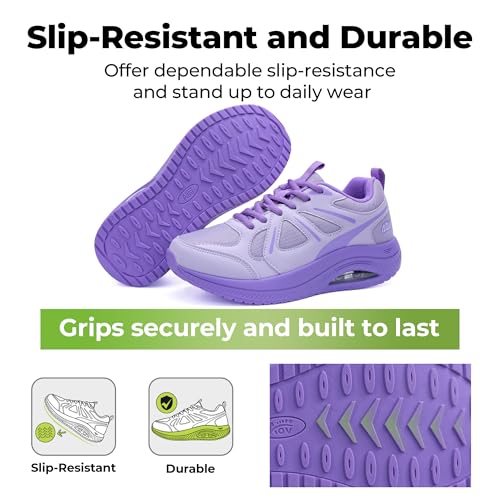 Image of AOV Women Arch Support Walking Shoes Orthotic Sneakers for Plantar Fasciitis Foot and Heel Pain Relief Tennis Shoes