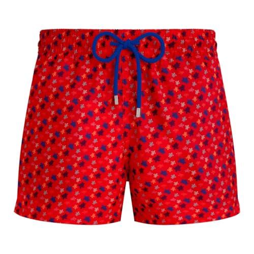 Vilebrequin, Short Swim Trunks Micro Round Of Turtles Rainbow, XXL