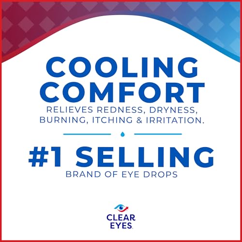 Image of Clear Eyes Cooling Comfort Relief Eye Drops, 0.5 Fl Oz