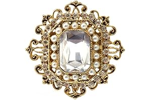 Vintage Brooches for Women: Timeless Elegance in Antique Rhinestone Glamour