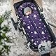 LAT Universelle Fußsack für Kinderwagen, Baby Winterfußsack Kinderwagen, Wasserdicht und Winddicht, Kapuze mit Kordelzug Universal Fußsack für Babyschale Buggy (A, Schwan)