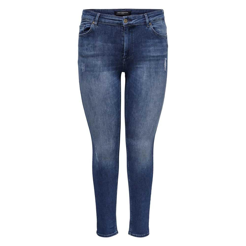 ONLY Carmakoma Damen Skinny-fit-Jeans Carwilly Reg Skinny Jeans DNM Tai Noos