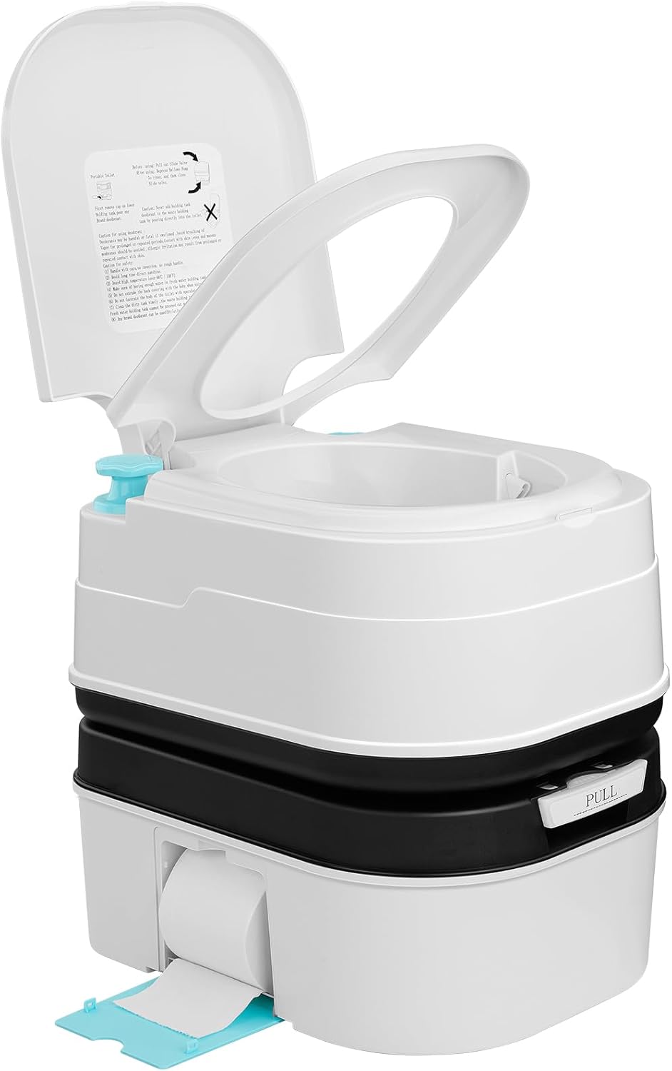 Kohree 6.34 Gal Portable Toilet for Adults: Large Camping Toilet with Detachable Waste Tank – Odorless Leak-Proof Boat Porta Potty with Paper & Detergent Collection for Home Use, Camper, RV Travel