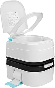 Kohree 6.34 Gal Portable Toilet for Adults: Large Camping Toilet with Detachable Waste Tank - Odorless Leak-Proof Boat Porta Potty with Paper & Detergent Collection for Home Use, Camper, RV Travel