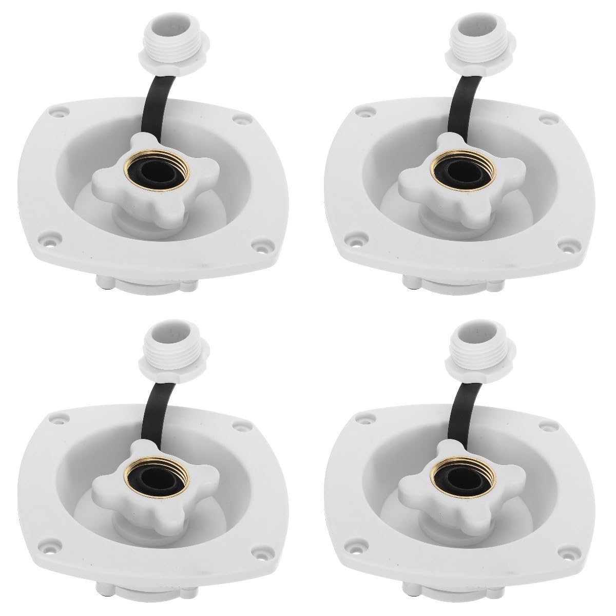 ULTECHNOVO 4piezas Tapa De Entrada De Agua Para Rv y Reemplazo De Accesorio De Fugas y Instalación Compatible Autocaravanas y Embarcaciones