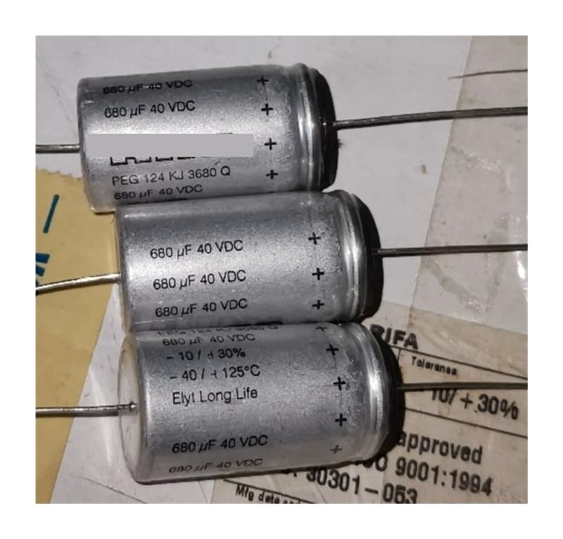 20 unidades/lote PEG124 40 V 680 UF ​​125 ° condensador electrolítico de alta temperatura 18 * 35