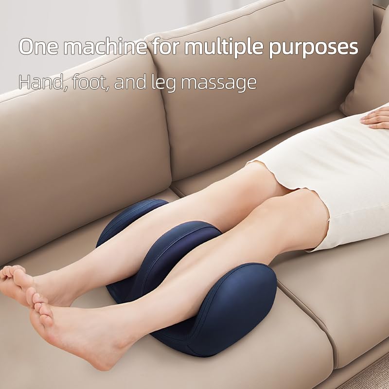 Masajeador Shiatsu para pies con calor, máquina masajeadora de amasamiento para confort plantar y alivio, regalo para mujeres y hombres para uso en casa u oficina (azul) miniatura 4