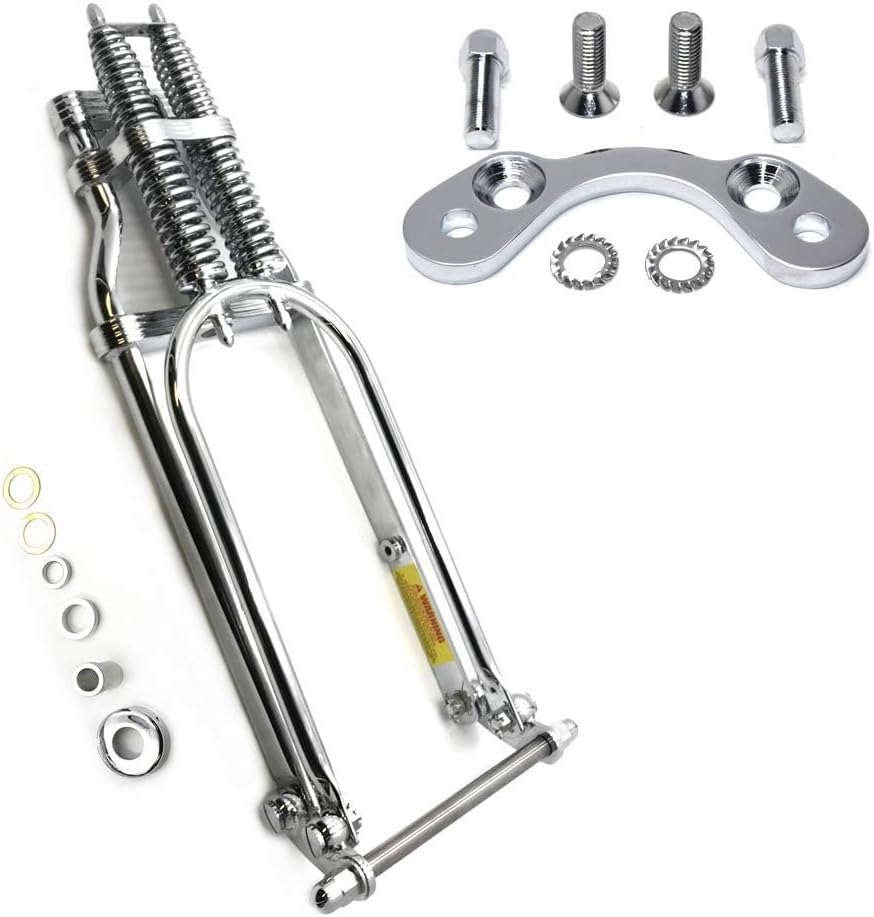 SMT- CUSTOM SPRINGER FRONT END FIT -4" UNDER STOCK Handlebar Adapter Compatible with HARLEY MOTORCYCLE