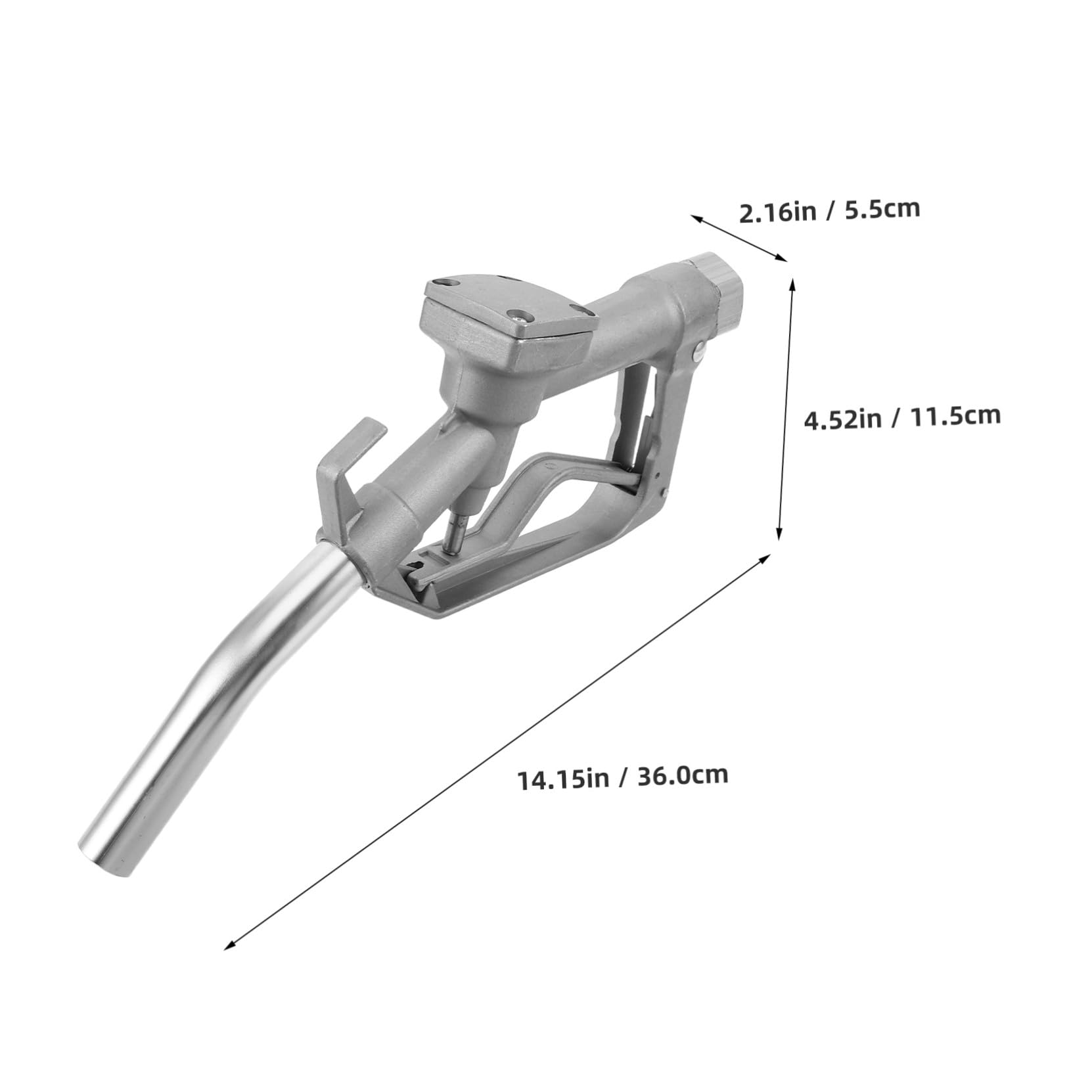 STOBAZA Pistolet à Huile Manuelle Buse de Carburant pour Les Voitures Buse d'huile Manuelle Simple Silver