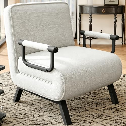 Hawthyhome 4 in 1 Schlafsessel, Schlafsofa mit Bettfunktion, Platzsparendes Gästebett, Relaxsessel mit Verstellbare Rückenlehne, 150 kg Tragkraft, Metallrahmen & Leinen Gray Hawthyhome 4 in 1 Schlafsessel, Schlafsofa mit Bettfunktion, Platzsparendes Gästebett, Relaxsessel mit Verstellbare Rückenlehne, 150 kg Tragkraft, Metallrahmen & Leinen Gray