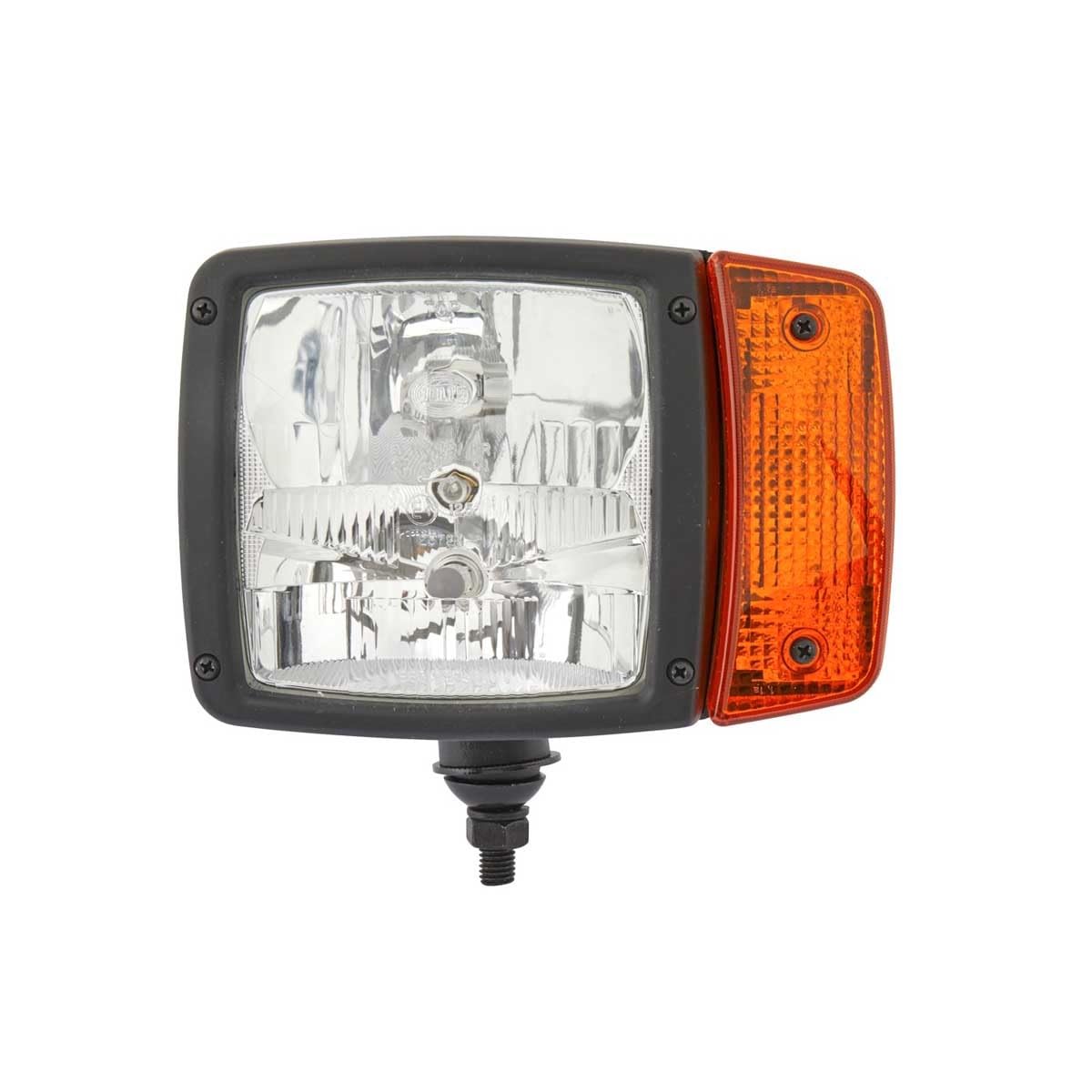 HELLA 1SA 996 120-051 Hauptscheinwerfer - 24V - Anbau - Lichtscheibenfarbe: gelb - Stecker: DEUTSCH Stecker - vorne links