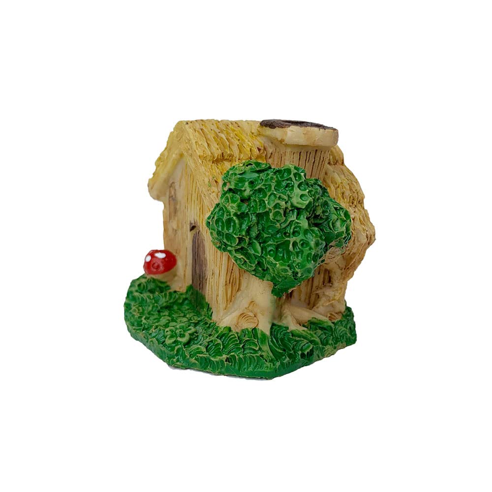 Wonderland Set of 2 Miniature House Hut | Height 1.8 Inches | Material Resin | Miniature Toy, Doll House Decoration, DIY Craft House, School Project Craft, Photoshoot Props 2