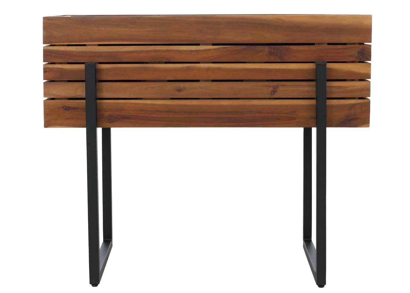 Mendler Hochbeet HWC-P85 Outdoor FSC® 68x80x30cm - braun | Pflanzbeet, Blumen-/Pflanzkasten, Pflanzkübel, Akazie Holz