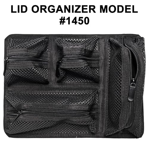 Image of LAFENLIN 4-Pocket Lid Organizer for Pelican 1450 Case,Hook & Loop(No Screw)