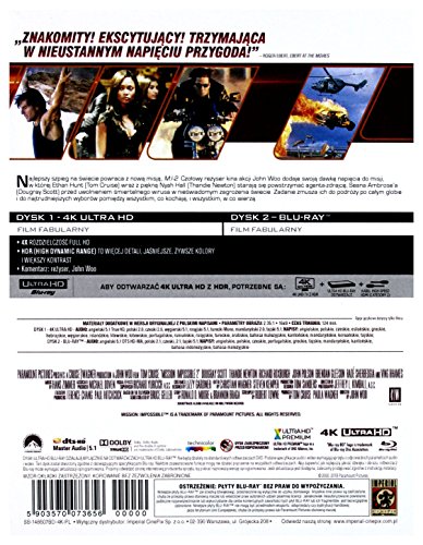 Mission: Impossible II Steelbook 4K [Blu-Ray] [Region Free] (IMPORT) (Pas de version française) – vue 2