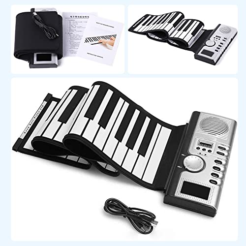 clavier électronique,HUIOP Clavier de piano enroulable 61 touches Piano électronique portable en silicone souple avec haut-parleur intégré Affichage LCD Fonction MIDI d’enregistrement pour enfants adu - Les Beatles, Paul McCartney, John Lennon, RIngo Starr, George Harrison clavier électronique,HUIOP Clavier de piano enroulable 61 touches Piano électronique portable en silicone souple avec haut-parleur intégré Affichage LCD Fonction MIDI d'enregistrement pour enfants adu – Image 7