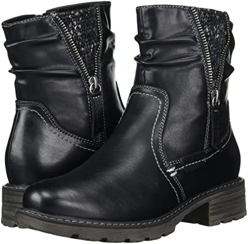 MUK LUKS LUKEES Women's Logger Calgary Boots Fashion, Black, 6 | Image 6