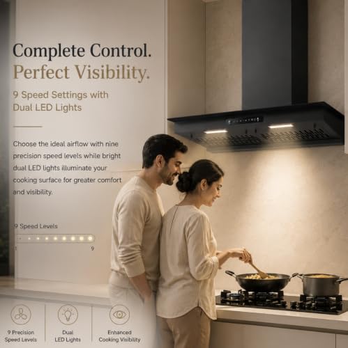 Image of Faber Mercury 90cm 1500m /hr BLDC Filterless Autoclean T-Shape Max Grill Chimney|3 Speed| 46dB|Touch&Gesture Control|12Yr Motor,2Yr Comprehensive Warranty by Faber|Hood MERCURY BLDC FL SC HC BK IN90-T