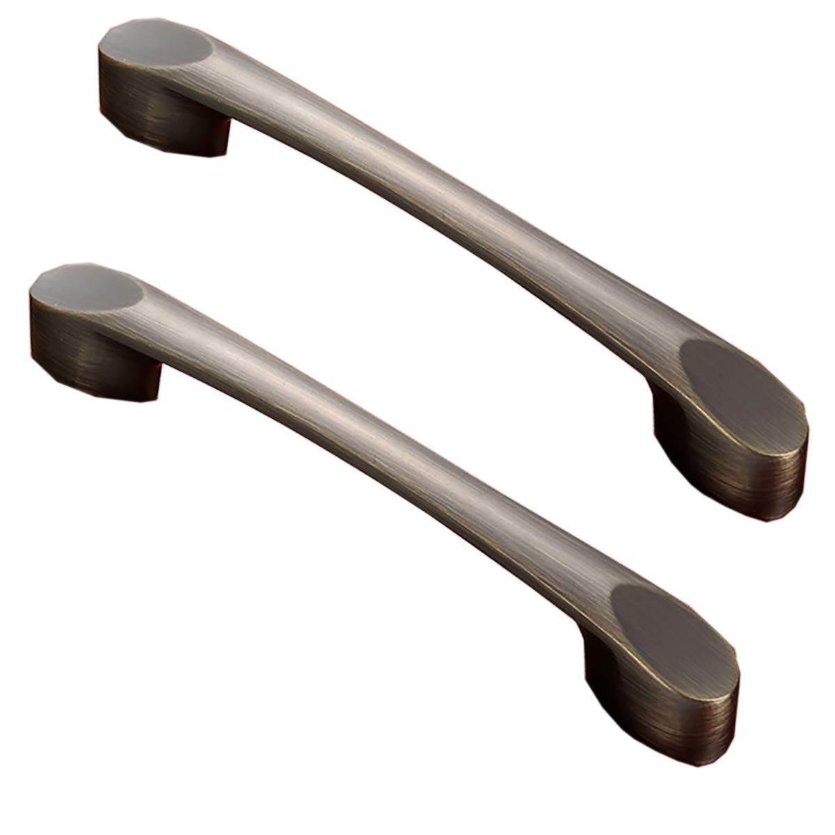 Machswon Antique Bronze Zinc Alloy Handle Pulls, Retro Door Pulls Cabinet Handle Pulls Cupboard Pulls, Wardrobe Handles Drawer Handles,96Mm, 2 Pcs