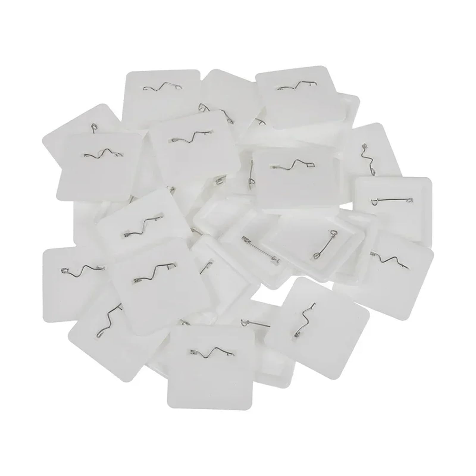 Części do produkcji kwadratowych guzików 50x50mm, 100 zestawów, materiały eksploatacyjne do samodzielnego tworzenia kwadratowych guzików 50mm Kompatybilny i wielofunkcyjny
