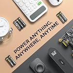 imuto Rechargeable AAA Batteries Lithium 8 Pack,1300mWh 1.5V Constant Output Triple a Lithium Batteries 1600 Cycles Long Lasting（No Charger）