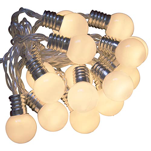 Preisvergleich Produktbild QBIS LED-Lichterkette. Mini Lichterkette Feenlichter 16 Warmweiße LEDs Batteriebetrieben Mit Timer - Blickdicht