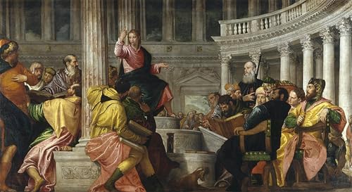 Toile Paolo Veronese Le Christ parmi les docteurs 60x90cm