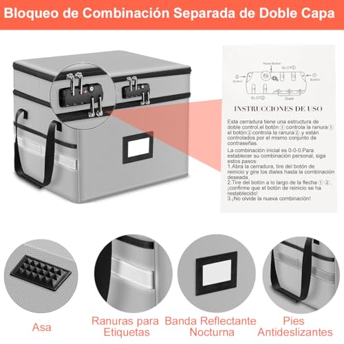 Reviews de Organizadores de documentos - solo los mejores. 3 Organizadores de documentos marca AZYAADIXX (3)