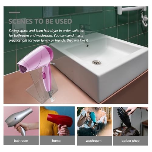 Support sèche-cheveux acrylique pour éviter les chutes d'appareils au sol